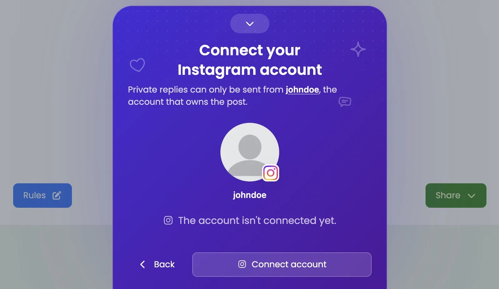 Подключите аккаунт Instagram